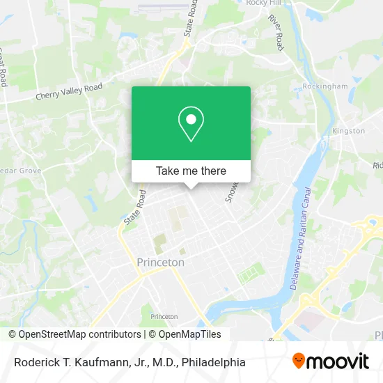 Roderick T. Kaufmann, Jr., M.D. map