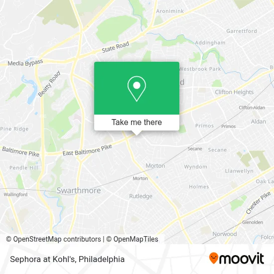 Sephora at Kohl's map