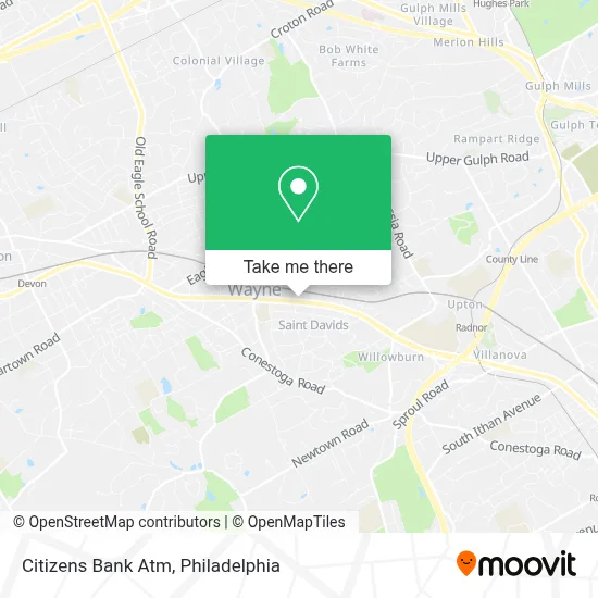 Citizens Bank Atm map