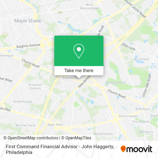 First Command Financial Advisor - John Haggerty map