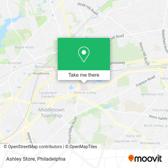Ashley Store map