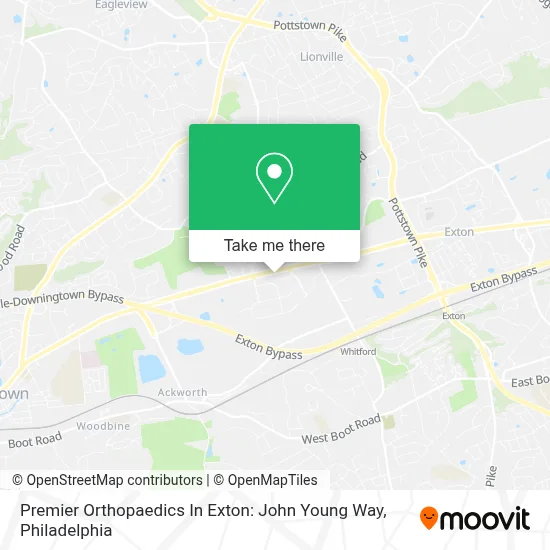 Premier Orthopaedics In Exton: John Young Way map