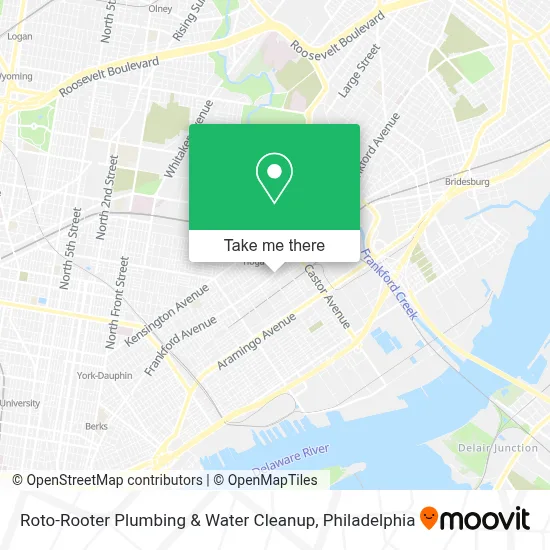 Roto-Rooter Plumbing & Water Cleanup map