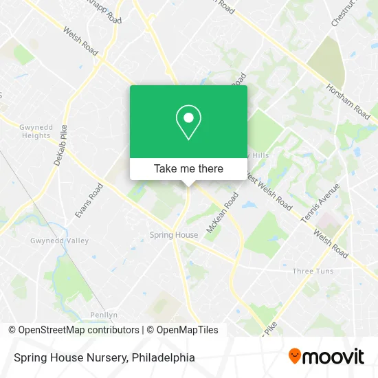 Spring House Nursery map