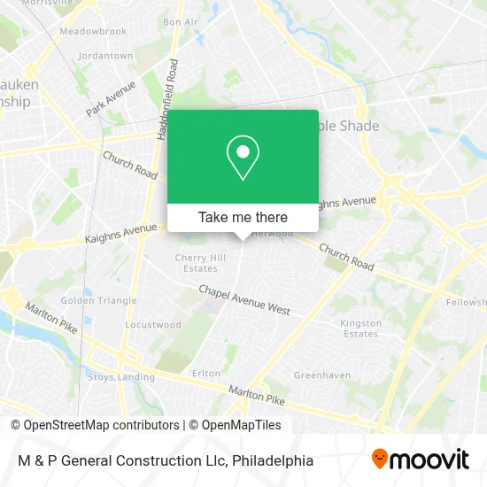 M & P General Construction Llc map