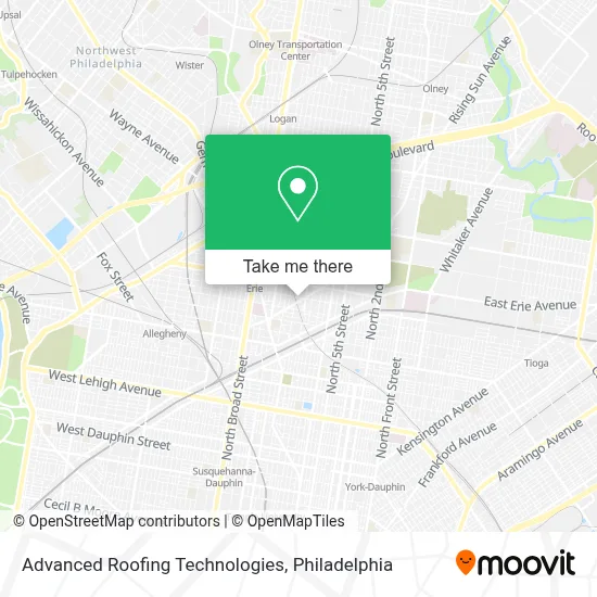 Advanced Roofing Technologies map