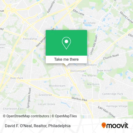 David F. O'Neal, Realtor map