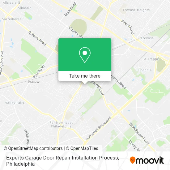 Experts Garage Door Repair Installation Process map