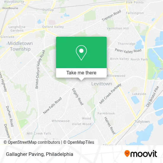 Gallagher Paving map
