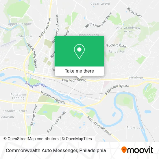 Commonwealth Auto Messenger map