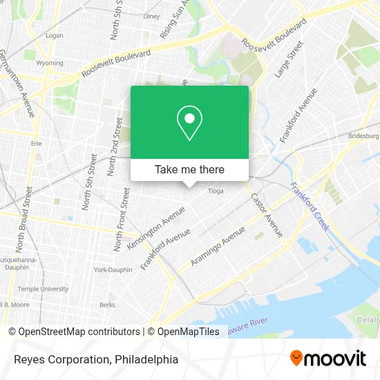 Reyes Corporation map