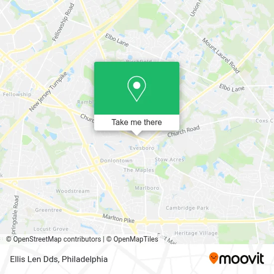 Ellis Len Dds map