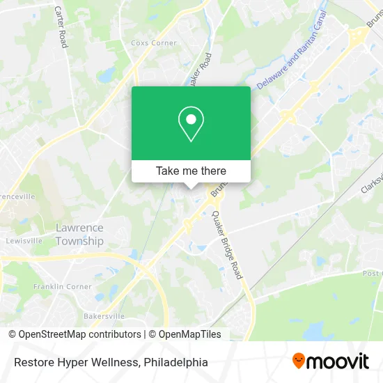 Restore Hyper Wellness map