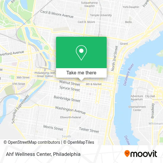 Ahf Wellness Center map