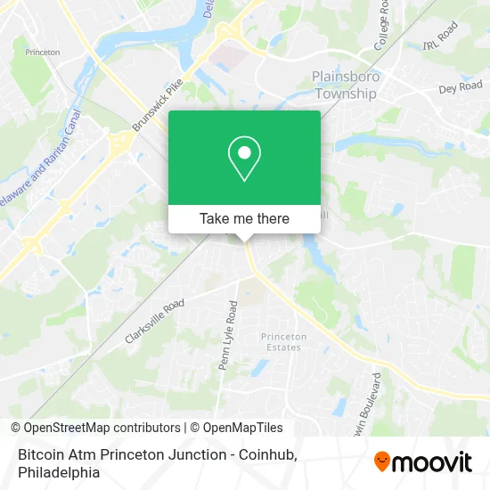 Bitcoin Atm Princeton Junction - Coinhub map