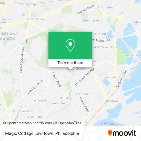 Magic Cottage Levittown map