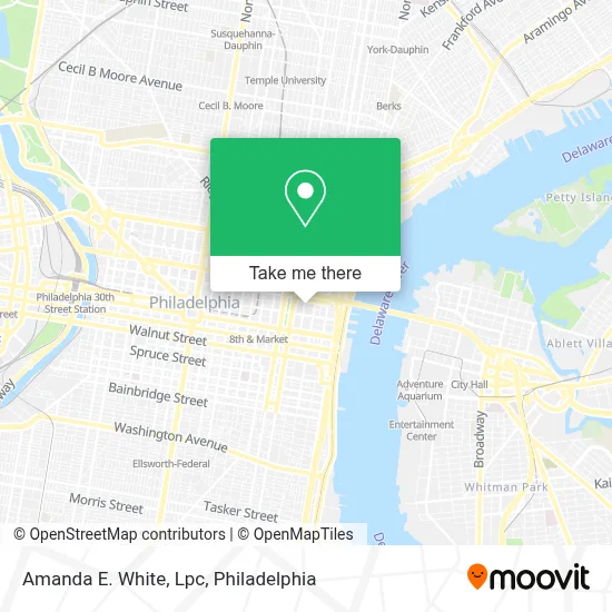Amanda E. White, Lpc map