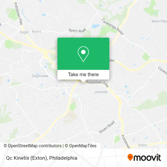 Qc Kinetix (Exton) map