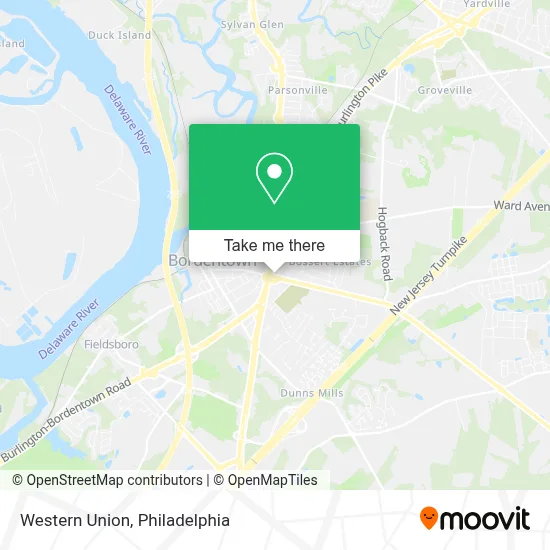 Western Union map