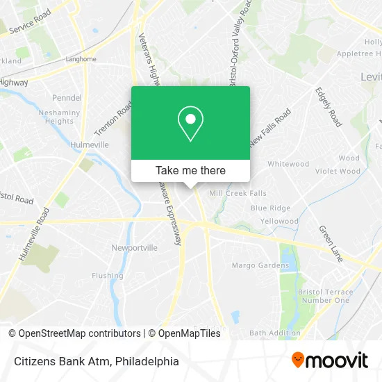 Citizens Bank Atm map