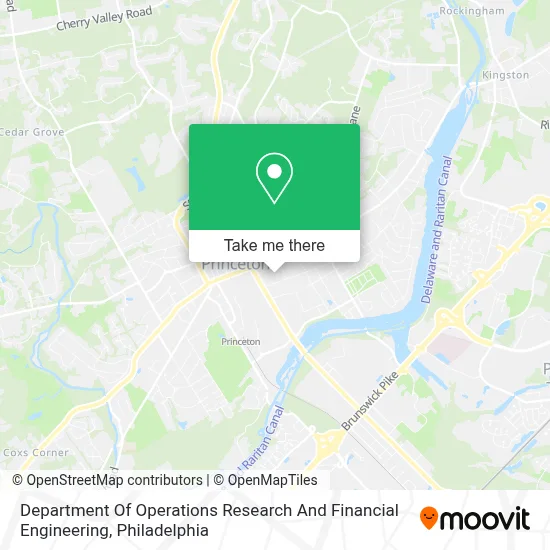 Department Of Operations Research And Financial Engineering map