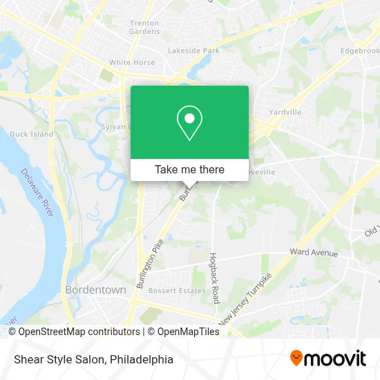 Shear Style Salon map