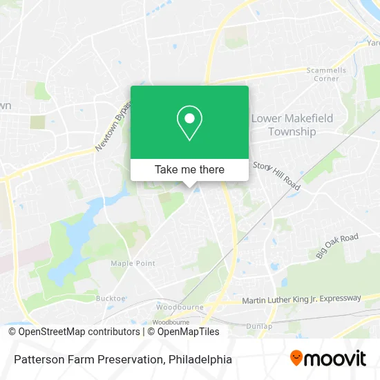 Patterson Farm Preservation map