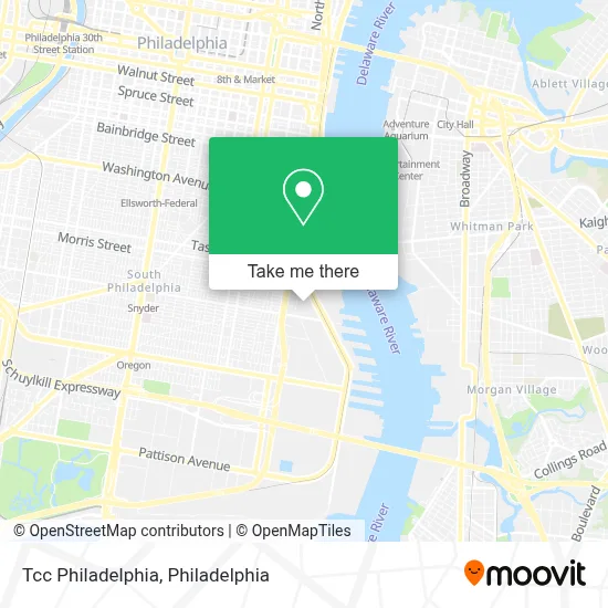 Tcc Philadelphia map