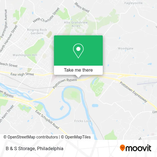 B & S Storage map