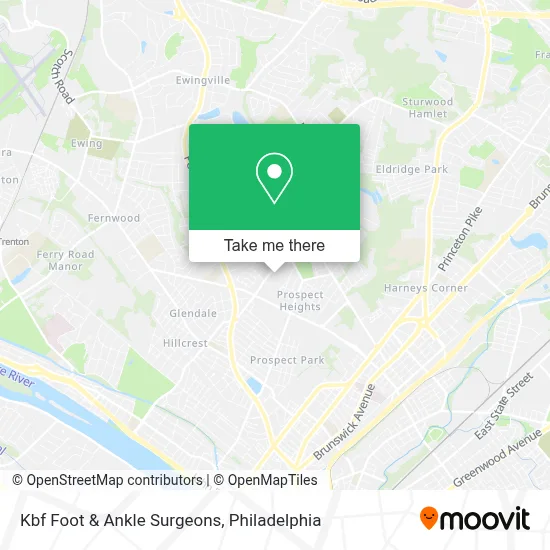 Kbf Foot & Ankle Surgeons map