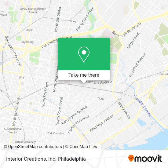 Interior Creations, Inc map