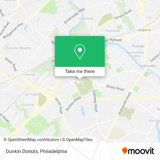 Dunkin Donuts map