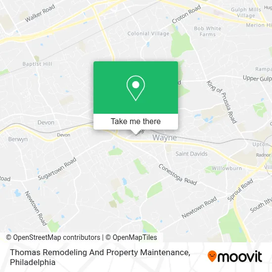 Thomas Remodeling And Property Maintenance map