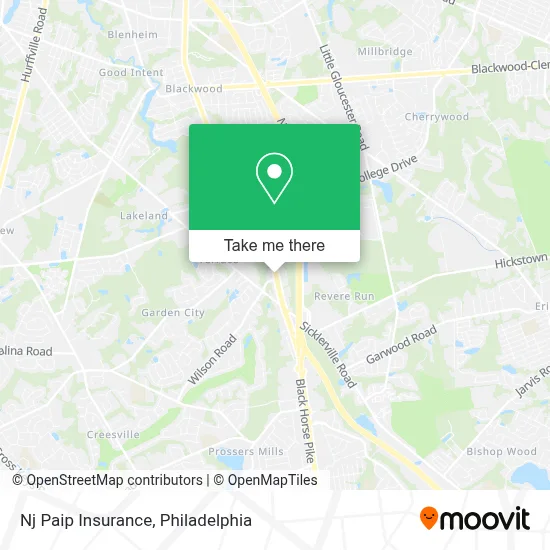 Nj Paip Insurance map