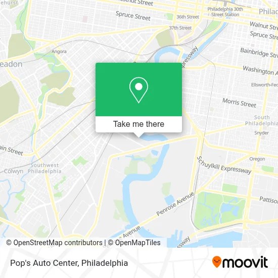 Pop's Auto Center map