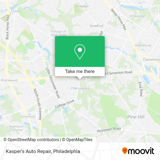 Kasper's Auto Repair map