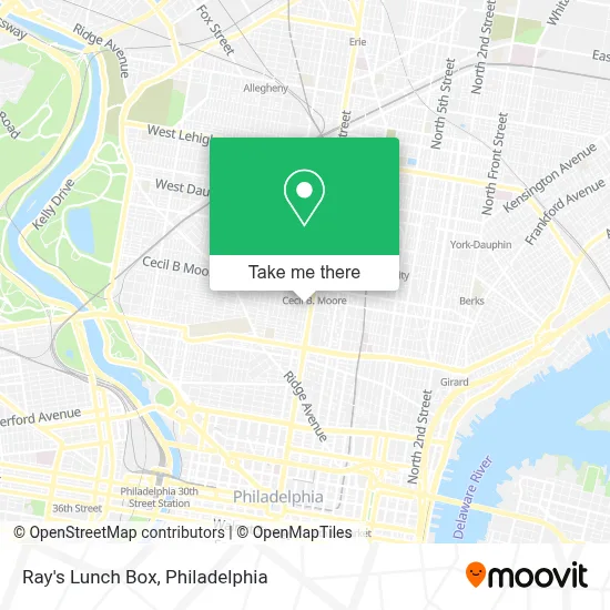Ray's Lunch Box map