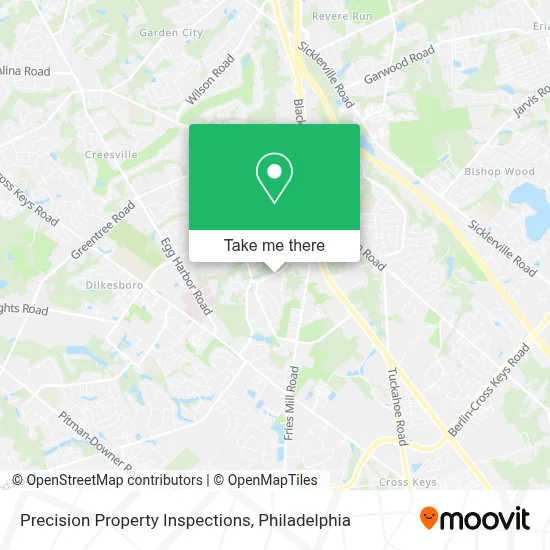 Precision Property Inspections map
