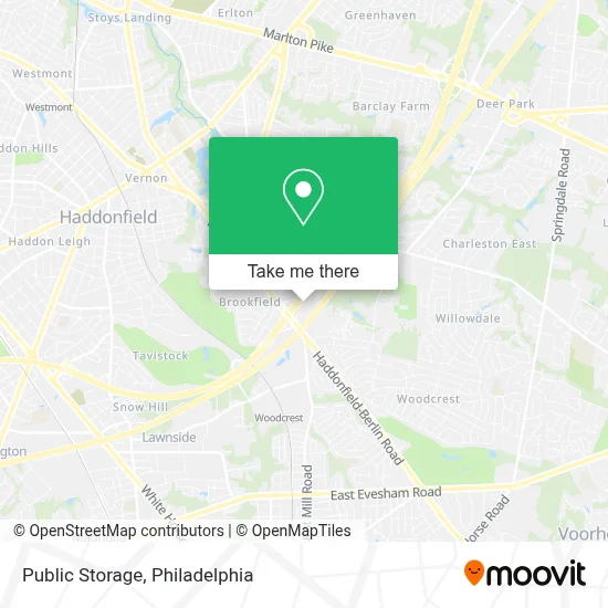 Public Storage map