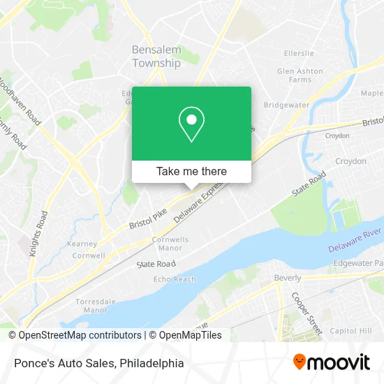 Ponce's Auto Sales map