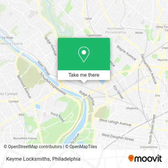 Keyme Locksmiths map