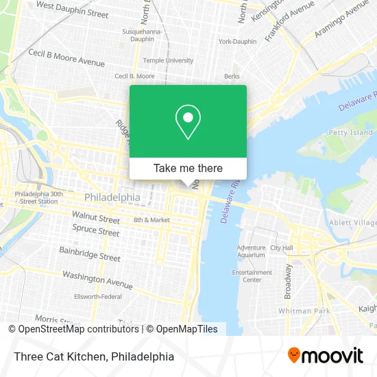Three Cat Kitchen map