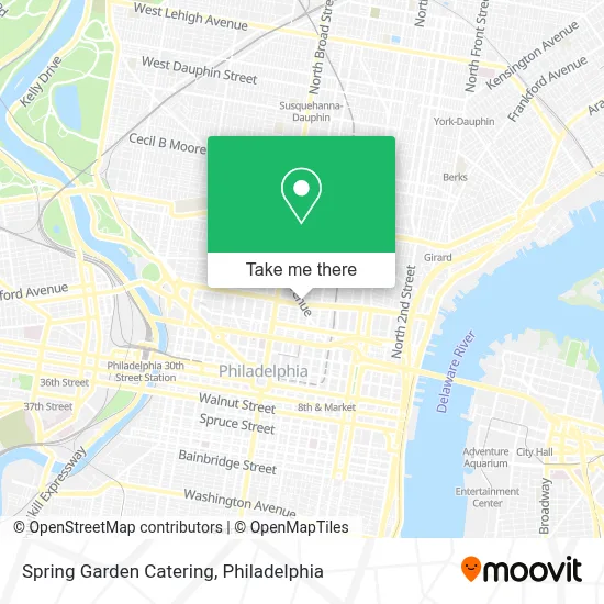 Spring Garden Catering map