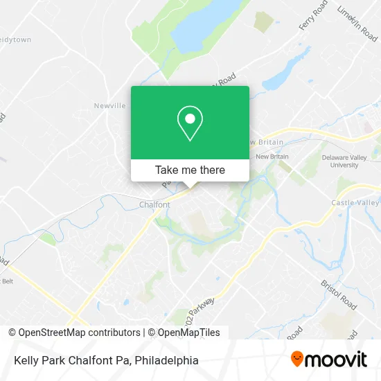 Kelly Park Chalfont Pa map