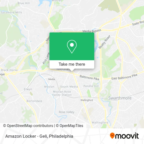Amazon Locker - Geli map