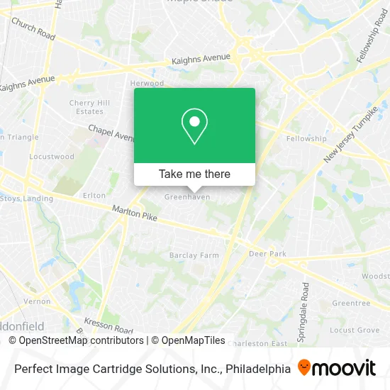 Perfect Image Cartridge Solutions, Inc. map