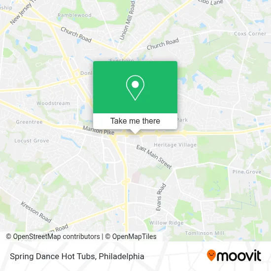 Spring Dance Hot Tubs map