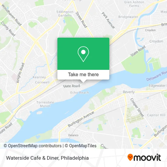 Waterside Cafe & Diner map