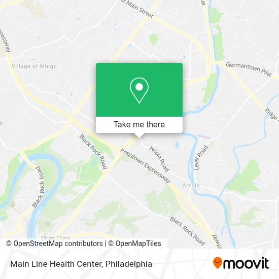 Main Line Health Center map