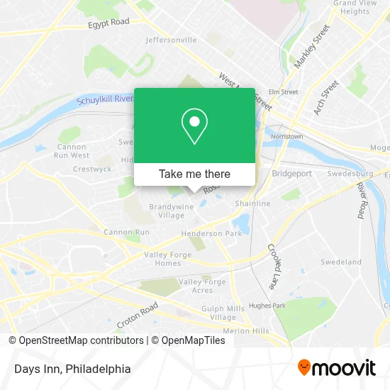 Days Inn map